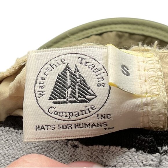 Watership Trading Co. Khaki Boonie Hat Green Brim Size S Cotton Blend Unisex USA - Picture 6 of 6